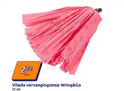 Action Vileda vervangingsmop Wring&Go aanbieding