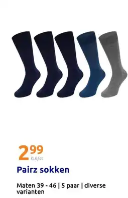 Action Pairz sokken aanbieding