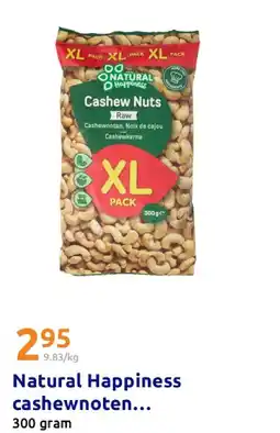 Action Natural Happiness cashewnoten ongezouten aanbieding