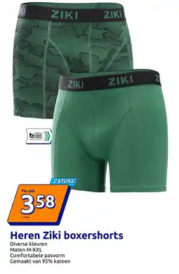 Action Heren Ziki boxershorts aanbieding