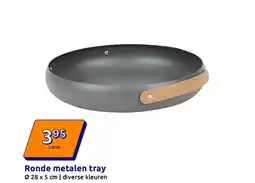 Action Ronde metalen tray aanbieding