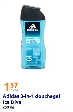 Action Adidas 3-in-1 douchegel Ice Dive aanbieding
