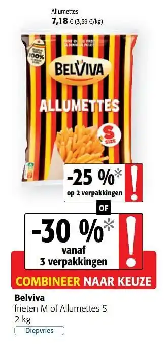 Belviva frieten m of allumettes s
