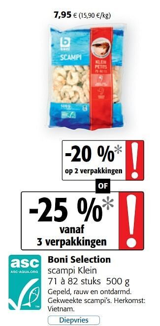 Boni selection scampi klein