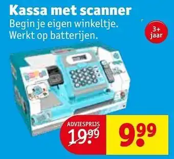 Kassa met scanner