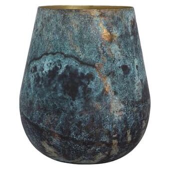 Vaas Igor - zwart/blauw - 21x24 cm - Leen Bakker