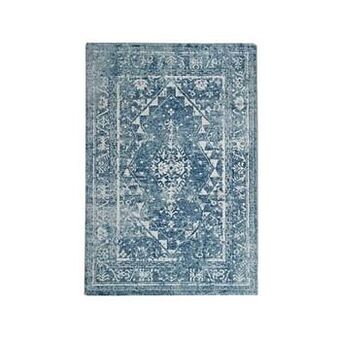 Leen Bakker Tapijt Bombay - blauw - 200x290 cm - Leen Bakker aanbieding