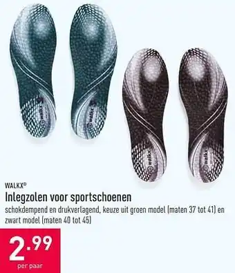 ALDI Inlegzolen voor sportschoenen aanbieding