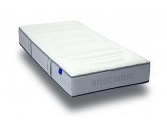 De Matrassen Gigant Matelas Revor Aero Anatomic 750 (Latex/ Visco) coloris blanc et gris-100x210 cm-Ferme aanbieding