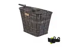 Decathlon Fietsmand Bremen Rattan Look Met Stuurbochthouder 27 X 35 X 29 Cm aanbieding