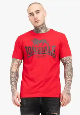 Decathlon LONSDALE Heren-T-shirt normale pasvorm LOGO aanbieding