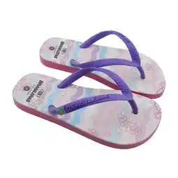 Decathlon Kinderstrandslippers Brasileras turquoise kleur rubberzool aanbieding