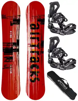 Decathlon Heren Snowboardset Linear Camber Wide + Master Binding Maat XL + Snowboardtas aanbieding