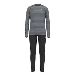 Decathlon Y Set Long Active Warm Eco Set - no-index - 60066_black_grey_melange - kids aanbieding