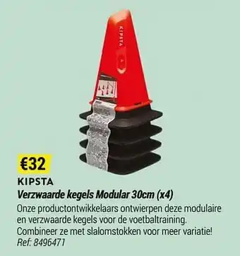 Verzwaarde kegels modular