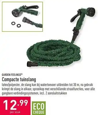 ALDI Compacte tuinslang aanbieding