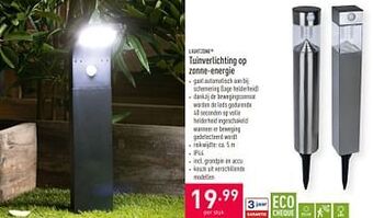 ALDI Tuinverlichting op zonne-energie aanbieding
