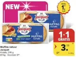 Carrefour Market Muffins Natuur Jacquet aanbieding