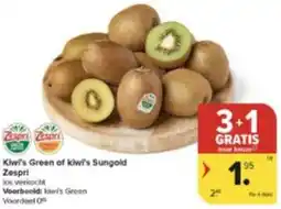 Carrefour Market Kiwi's Green of kiwi's Sungold Zespri aanbieding