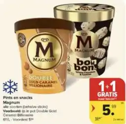 Carrefour Market Pints on Snacks Magnum aanbieding