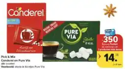 Carrefour Market Pick & Mix Canderel en Pure Via aanbieding