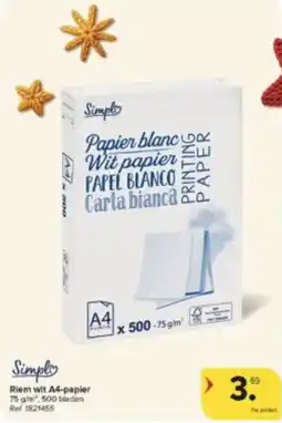 Carrefour Market Riem wit A4-papier aanbieding