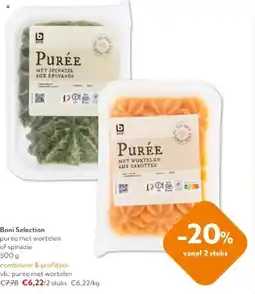 OKay Boni Selection Puree met Wortelen of Spinazie aanbieding