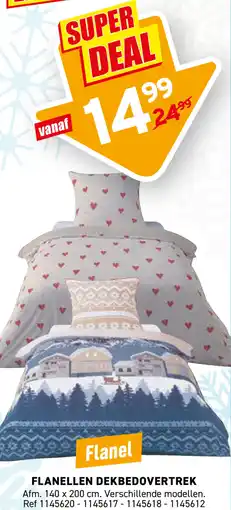 Trafic Flanellen Dekbedovertrek aanbieding
