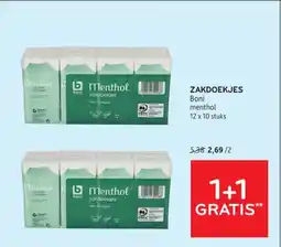 Alvo Zakdoekjes Boni menthol aanbieding