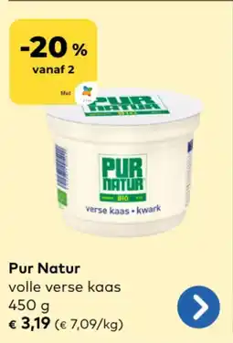 Bio Planet Pur Natur volle verse kaas aanbieding