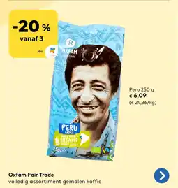 Bio Planet Oxfam Fair Trade Peru aanbieding