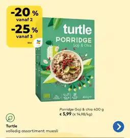 Bio Planet Turtle Porridge Goji & Chia aanbieding