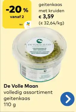 Bio Planet De Volle Maan Geitenkaas met Kruiden aanbieding