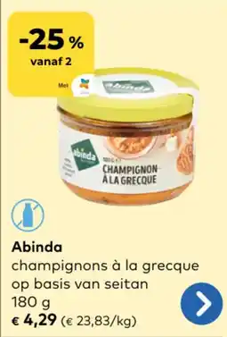 Bio Planet Abinda champignons à la grecque op basis van seitan aanbieding