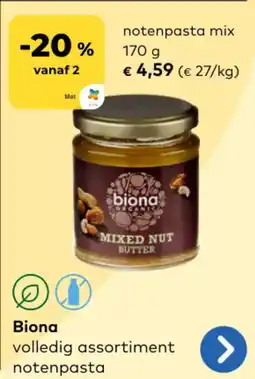 Bio Planet Biona Notenpasta Mix aanbieding