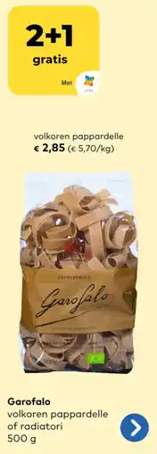 Bio Planet Garofalo volkoren pappardelle aanbieding