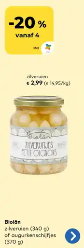 Bio Planet Biolân Zilveruien aanbieding