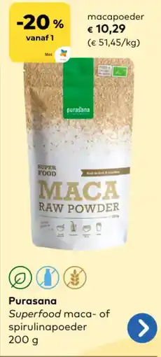 Bio Planet Purasana Macapoeder aanbieding
