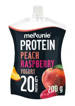 Albert Heijn Melkunie Protein peach raspberry yoghurt aanbieding