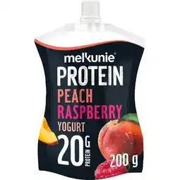 Albert Heijn Melkunie Protein peach raspberry yoghurt aanbieding