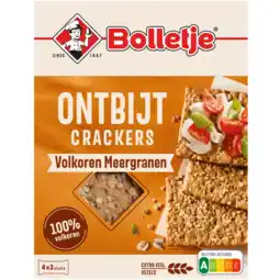 Albert Heijn Bolletje Ontbijtcrackers volkoren meergranen aanbieding