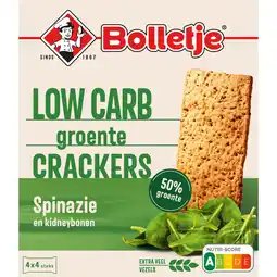 Albert Heijn Bolletje 50% groente crackers spinazie aanbieding