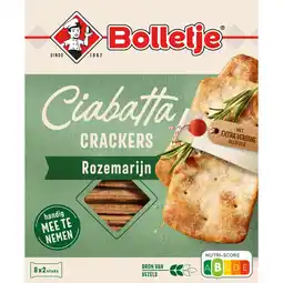 Albert Heijn Bolletje Ciabatta crackers rozemarijn aanbieding