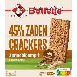 Albert Heijn Bolletje 45% zaden crackers zonnebloempit aanbieding