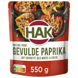 Albert Heijn Hak Uit de oven gevulde paprika aanbieding