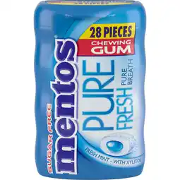 Albert Heijn Mentos Gum Pure fresh freshmint aanbieding