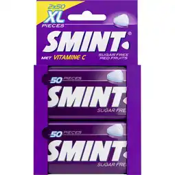 Albert Heijn Smint Red fruits XL mints sugarfree 2-pack aanbieding