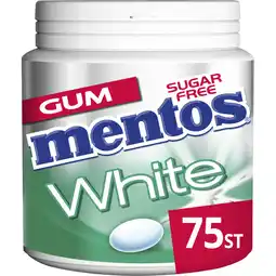 Albert Heijn Mentos Gum White green mint aanbieding