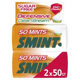 Albert Heijn Smint Defensive orangemint clean breath 2-pack aanbieding