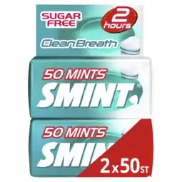 Albert Heijn Smint Clean breath intense mint 2-pack aanbieding